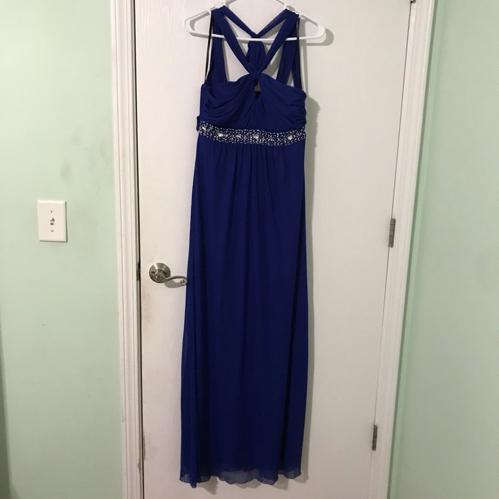 Royal blue prom dress